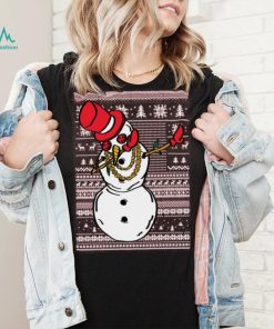 Dabbing Snowman Merry Ugly Christmas Tshirt Unisex Crewneck Graphic Sweatshirt