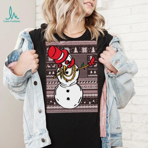 Dabbing Snowman Merry Ugly Christmas Tshirt Unisex Crewneck Graphic Sweatshirt