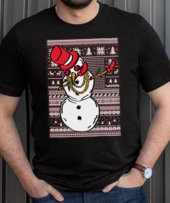 Dabbing Snowman Merry Ugly Christmas Tshirt Unisex Crewneck Graphic Sweatshirt