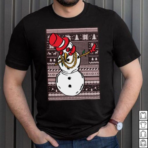 Dabbing Snowman Merry Ugly Christmas Tshirt Unisex Crewneck Graphic Sweatshirt