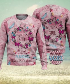 Daddy’S Girl Dad Is My Angel 3D Full Print Ugly Sweater Christmas Gift Sweater