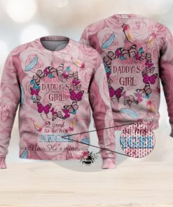 Daddy’S Girl Dad Is My Angel 3D Full Print Ugly Sweater Christmas Gift Sweater