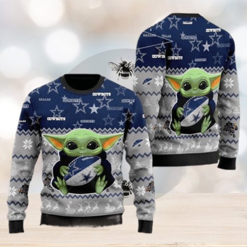 Dallas Cowboys Baby Yoda Ugly Christmas Sweater