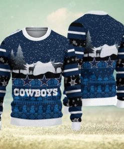 Dallas Cowboys Nfl Woolen 3d Ugly Christmas Sweater Custom Number And Name  Fans Gift - Shibtee Clothing