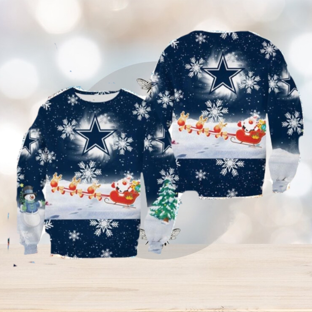 Dallas Cowboys Casual Ugly Christmas Sweater 3D Gift For Fans - Limotees