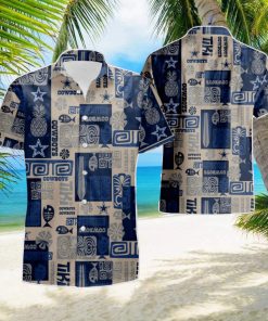 Dallas Cowboys Fish Pineapple Pattern Summer Hawaiian Shirt