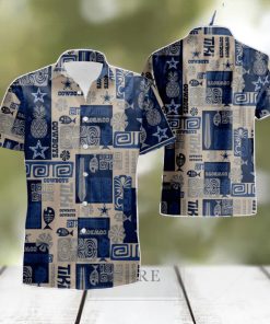 Dallas Cowboys Fish Pineapple Pattern Summer Hawaiian Shirt