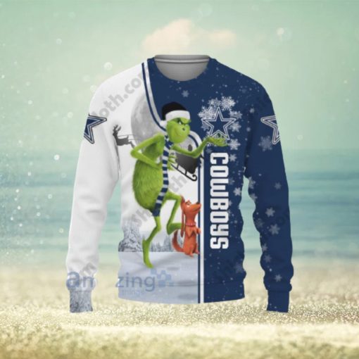 Dallas Cowboys Funny Grinch Ugly Christmas Sweater