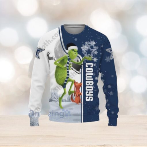 Dallas Cowboys Funny Grinch Ugly Christmas Sweater