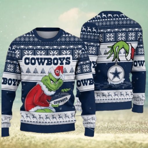 Dallas Cowboys Grinch Stolen Ugly Christmas Sweater Football Fan – Dallas Cowboys Christmas Sweater