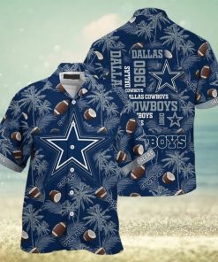 Dallas Cowboys Hawaiian Shirt Coconut Tree Pattern All Over Print