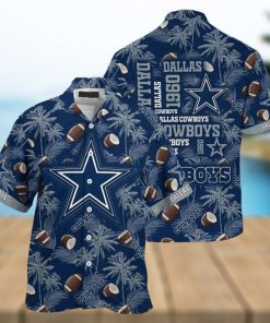 Dallas Cowboys Hawaiian Shirt Coconut Tree Pattern All Over Print