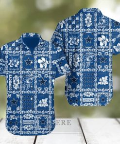 Dallas Cowboys Hawaiian Shirt Hibiscus Flowers Pattern Gift For Beach Trip