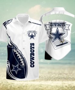 Dallas Cowboys Mens Fireball Summer Hawaiian Shirt And Short