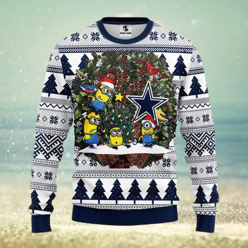 Dallas Cowboys Minion Christmas Ugly Sweater