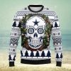 Washington Redskins Skull Flower Ugly Christmas Ugly Sweater