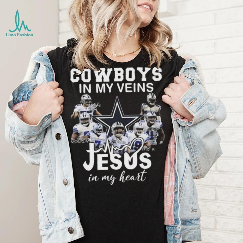 Dallas Cowboys Shirt, Cowboys In My Veins Jeus In My Heart