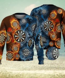 Dart Board Darts Throw Game 3D Full Print Ugly Sweater Christmas Gift Sweater