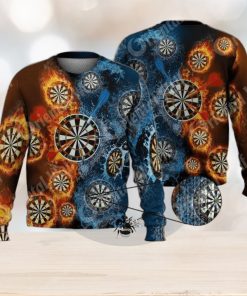 Dart Board Darts Throw Game 3D Full Print Ugly Sweater Christmas Gift Sweater