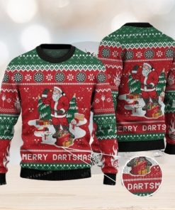 Dart Lovers Gift Merry Dartsmas Womens Ugly Sweater