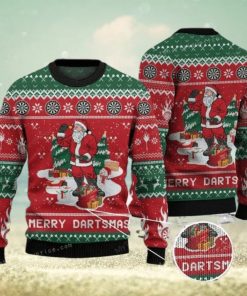 Dart Lovers Gift Merry Dartsmas Womens Ugly Sweater