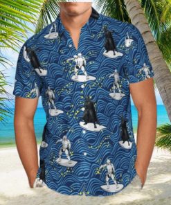 Darth Vader And Stormtrooper Surfing Star Wars Hawaiian Graphic Print Short Sleeve Hawaiian Shirt