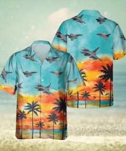 Dassault Rafale Sunset Hawaiian Shirt