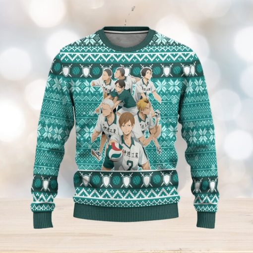 Date Tech High Haikyuu Anime Xmas Women Mens Ugly Christmas Sweater