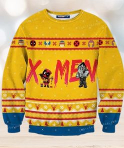 Deadpool And X men The New Mutants Marvel Christmas Ugly Sweater Mens