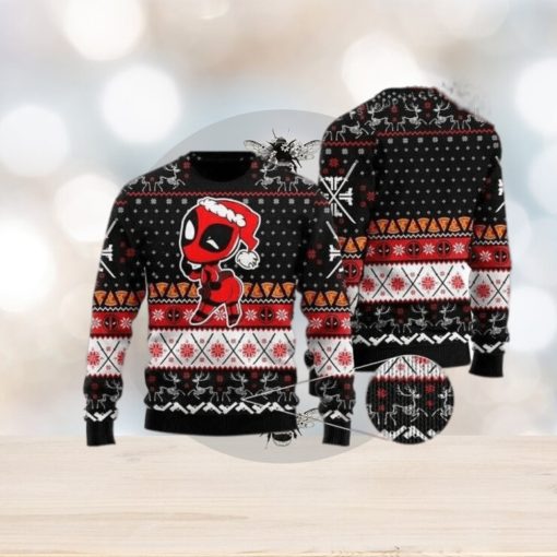 Deadpool Merry Kissmyass Ugly Sweater For Woman