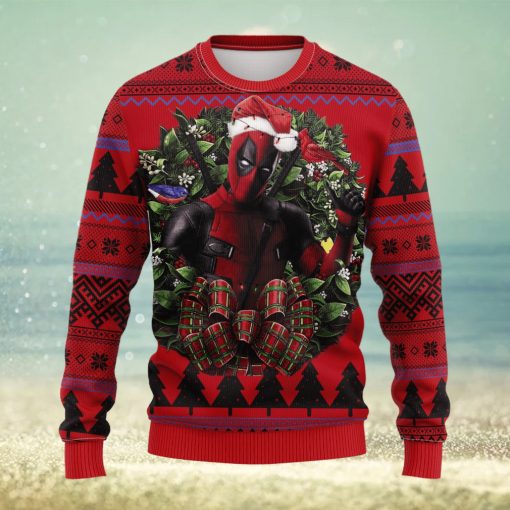 Deadpool Noel Mc Ironic Thanksgiving Women Mens Ugly Christmas Sweater