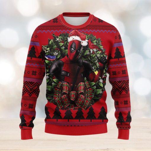 Deadpool Noel Mc Ironic Thanksgiving Women Mens Ugly Christmas Sweater