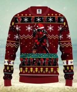 Deadpool Red Funny Ideas Ugly Christmas Sweater Gift Thanksgiving