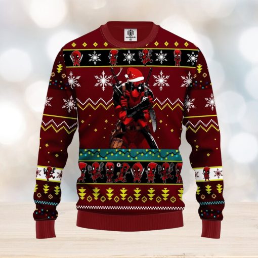 Deadpool Red Funny Ideas Ugly Christmas Sweater Gift Thanksgiving