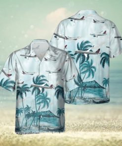 Delta Air Lines Airbus A220 Palmview Hawaiian Shirt