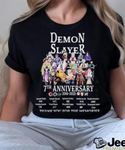 Demon Slayer 7th Anniversary 2016 – 2023 Thank You For The Memories T Shirt