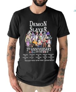 Demon Slayer 7th Anniversary 2016 – 2023 Thank You For The Memories T Shirt