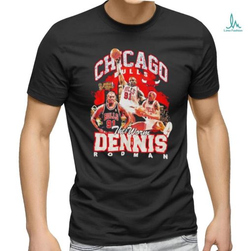 Dennis Rodman Chicago Bulls Hardwood Classics Bling Concert Player 2023 Shirt