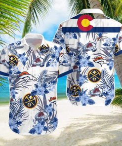 Denver Broncos x Denver Nuggets Colorado Avalanche Summer Hawaiian Shirt