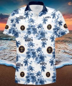 Denver Nuggets NBA Light Blue 3D Hawaiian Shirt