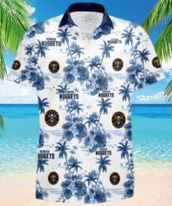 Denver Nuggets NBA Light Blue 3D Hawaiian Shirt