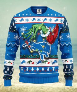 Detroit Lions Grinch Christmas Ugly Sweater