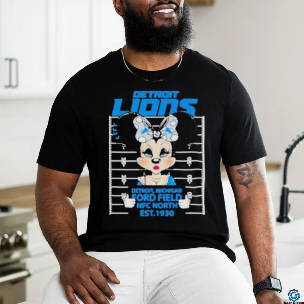 Detroit Lions Minnie Mouse Detroit Michigan Ford Field Nfc North Est 1930  Shirt - Limotees