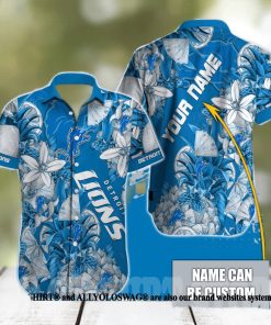 Detroit Lions NFL Classic Hawaiian Button Shirt