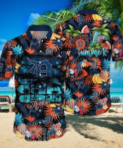 Detroit Tigers MLB Floral Unisex Hawaiian Shirt