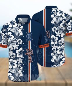Detroit Tigers MLB Black Hawaiian Shirt, Gift for Dad, Fathers Day Shirt,  MLB Hawaiian Shirt