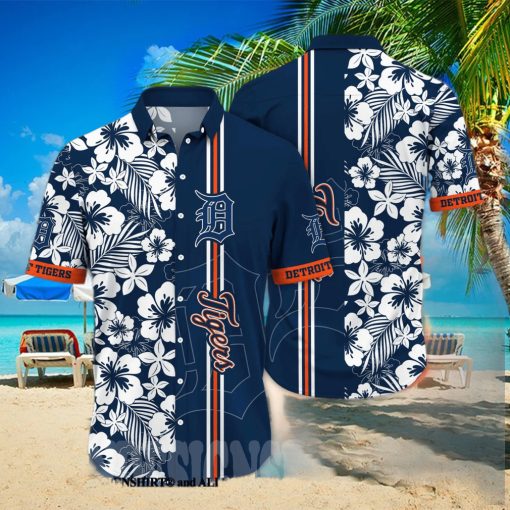 Detroit Tigers MLB Flower All Over Print Hawaiian Shirt