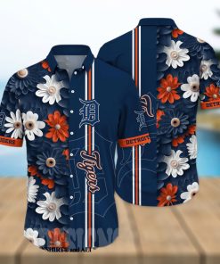 Detroit Tigers MLB Flower All Over Print Unisex Hawaiian Shirt