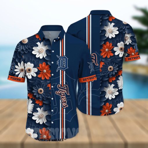 Detroit Tigers MLB Flower All Over Print Unisex Hawaiian Shirt