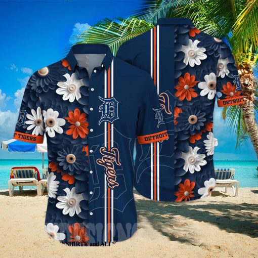 Detroit Tigers MLB Flower All Over Print Unisex Hawaiian Shirt